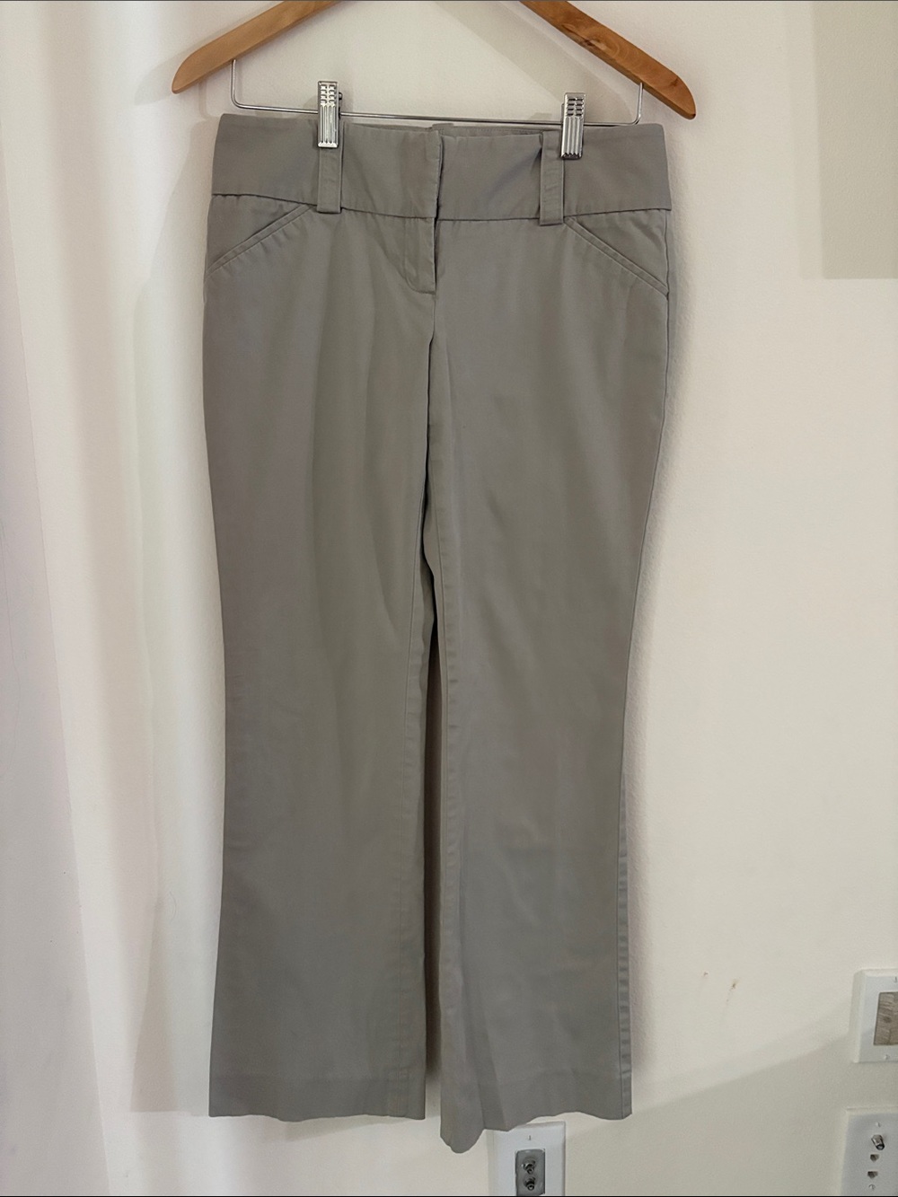 The Limited Khaki Straight-Leg Dress Pants Size 4R